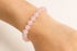 Rose Quartz Bracelet · 8mm Natural Beads · Madagascar