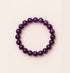 Amethyst Bracelet · 8mm Natural Beads · Brazil