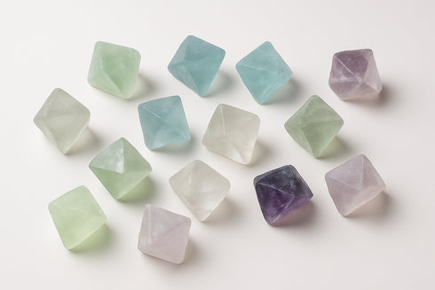 Fluorite Octahedrons · Pastel Crystal Point · 1-3 Natural Stones by Weight