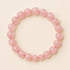 Rose Quartz Bracelet · 8mm Natural Beads · Madagascar
