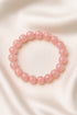 Rose Quartz Bracelet · 8mm Natural Beads · Madagascar