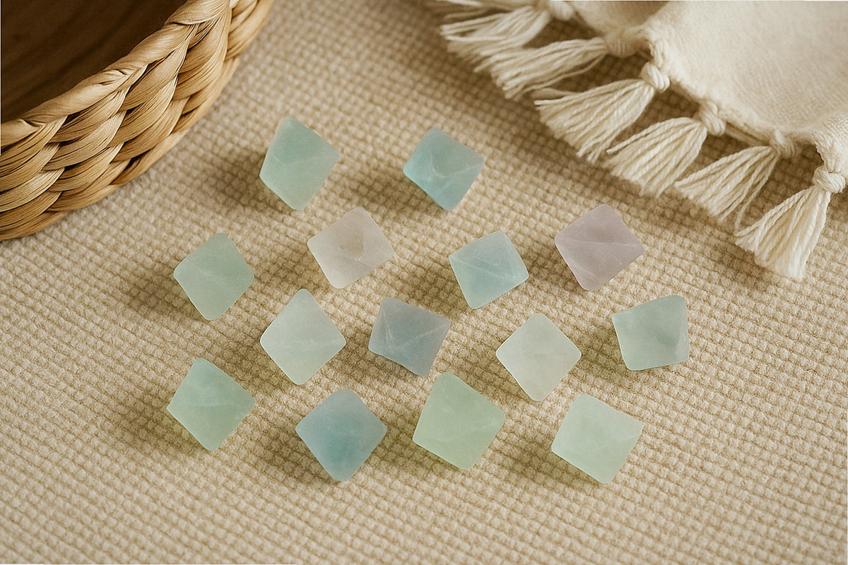 Fluorite Octahedrons · Natural Pastel Crystals · Mexico